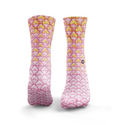 Pineapple Skins - Womens Baby Pink & Yellow