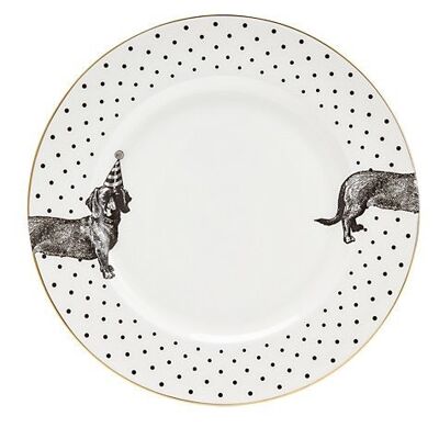 YE - Mono Party Teckel flat plate 26 cm
