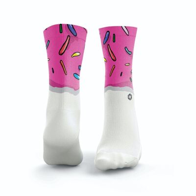 Iced Doughnut Socks - Womens Pink