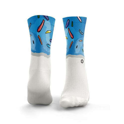 Iced Doughnut Socks - Womens Blue