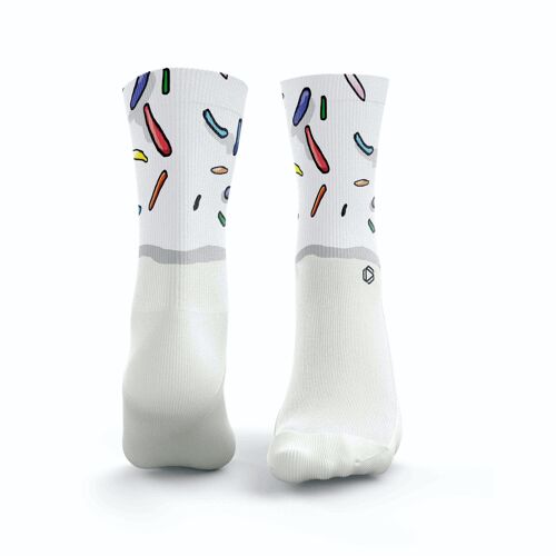 Iced Doughnut Socks - Womens White