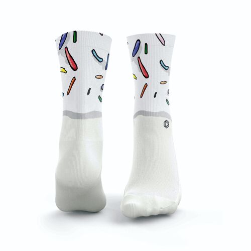 Iced Doughnut Socks - Mens White