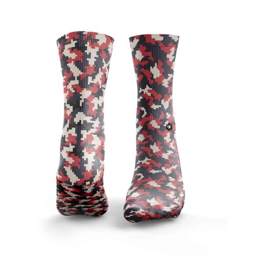 Digital Camouflage - Womens Red & Navy