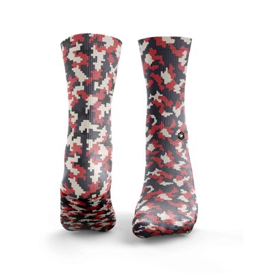Digital Camouflage - Mens Red & Navy