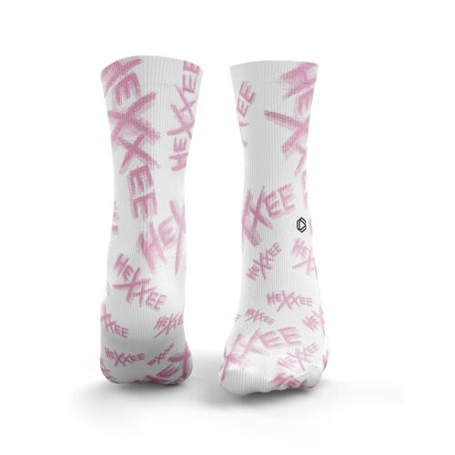 Scribble Socks - Womens Pink