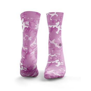 Chaussettes Camouflage - Femme Rose 1