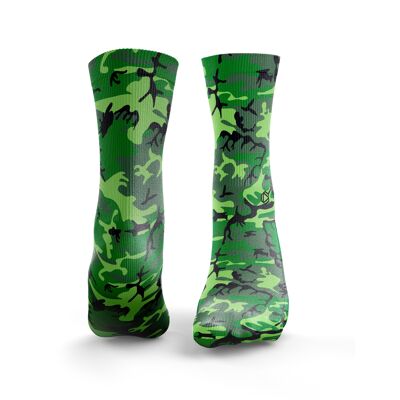Chaussettes Camouflage - Femme Vert