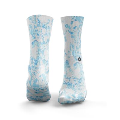 Chaussettes Florales Splash - Homme Bleu Bébé