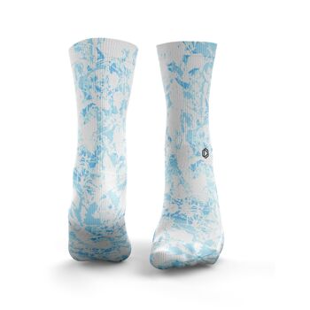 Chaussettes Florales Splash - Homme Bleu Bébé 1