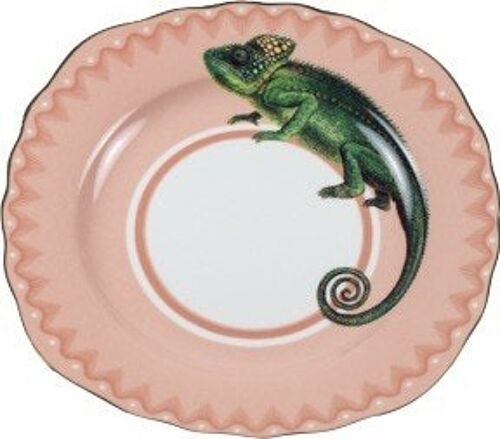 YE - Assiette plate 22 cm Caméléon