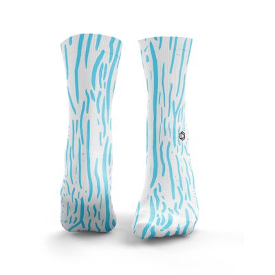 Calcetines de goteo de pintura - Azul Mujer