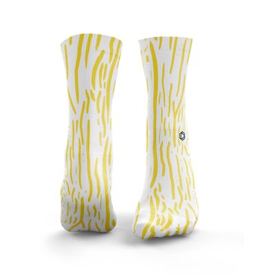 Calcetines de goteo de pintura - Amarillo Mujer