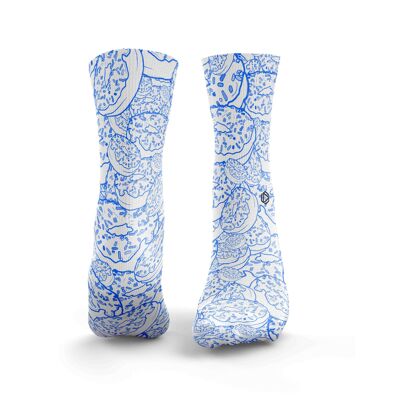 Calcetines Donut Stencil - Azul Mujer