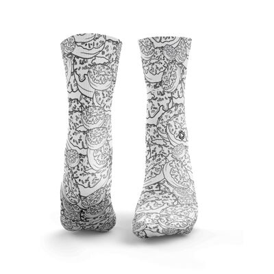 Doughnut Stencil Socks - Womens Grey
