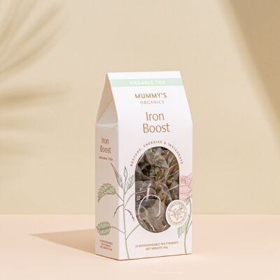 Boost de hierro orgánico (bolsitas de té piramidales)