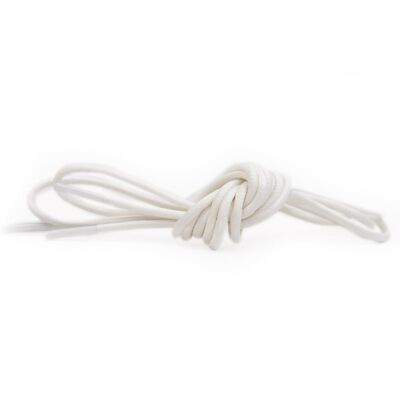 Round wax laces | white | length: 90cm | thickness: 2,5mm