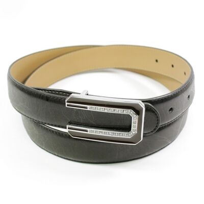 Contemporary Black Ladies Belt_Black