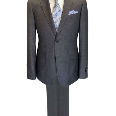 Grey 2-button Regular Fit Suit_Grey