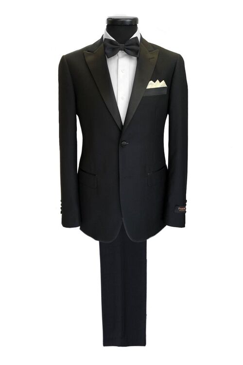 Black 2-button Dinner Suit_Black 2-button Dinner Suit
