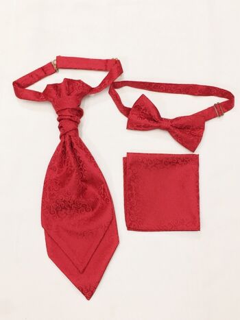 Ensemble gilet et cravate rouge tourbillon_rouge 3