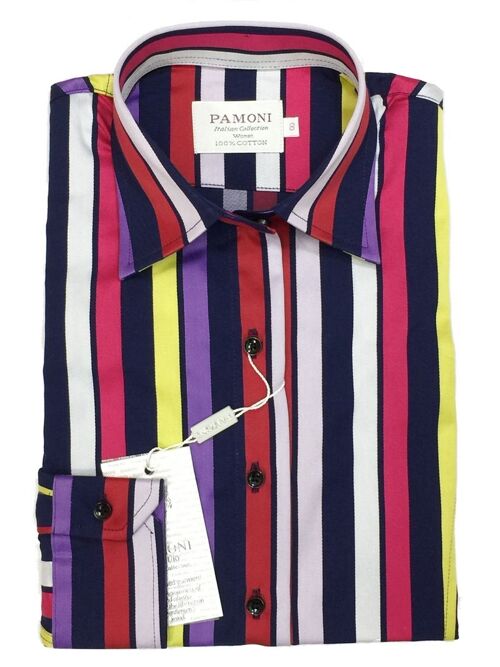 Multi Colour Stripe Shirt_Multi Colour Stripe Shirt