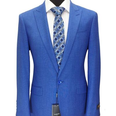 Light Blue 1-button Slim Fit Suit_Blue