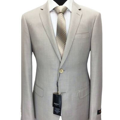 Light Stone 2-button Slim Fit Suit_Beige