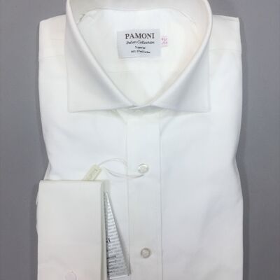 White Oxford Slim Fit Shirt_White Oxford Slim Fit Shirt