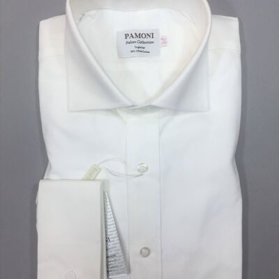 White Oxford Slim Fit Shirt_White