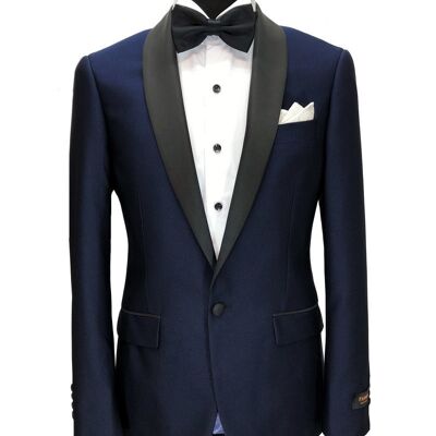 Blue Slim Fit Dinner Suit_Blue