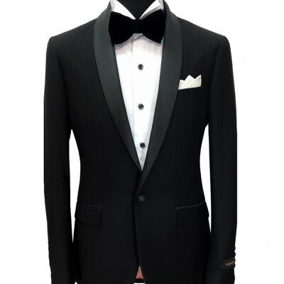 Black Slim Fit Dinner Suit_Black Slim Fit Dinner Suit