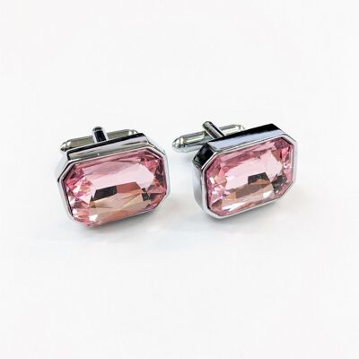 Pink Gemstone Cufflinks_Pink Gemstone Cufflinks