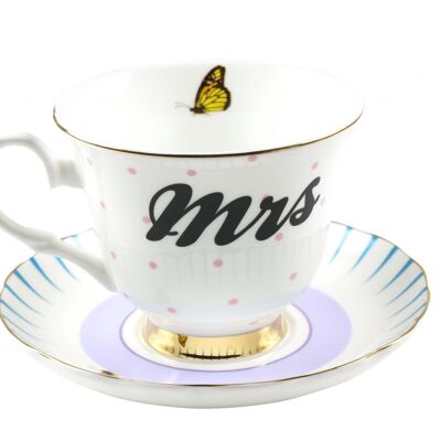 YE - Pair Tea cup 28 cl Mrs
