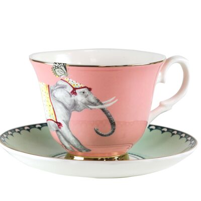 YE - Pair Tea cup 28 cl Carnival Elephant