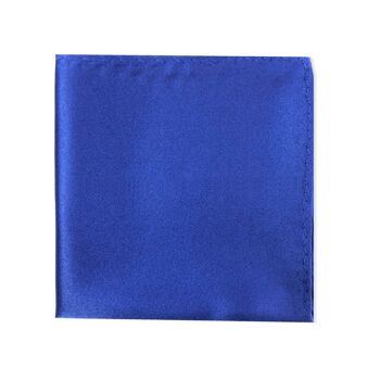 Pochette de costume classique unie (4 couleurs)_Bleu 1