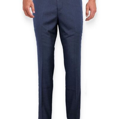 Blue Slim Fit Trousers_Blue Slim Fit Trousers