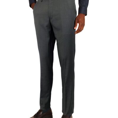 Charcoal Slim Fit Trousers_Charcoal