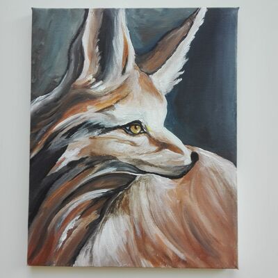 Fox in acrylic