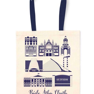 Dublin Landmarks Tote Bag