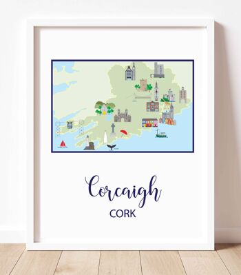 Carte du comté de Cork (Portrait)