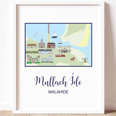 Map Of Malahide (Portrait)