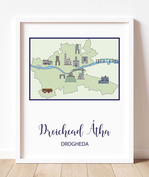 Map Of Drogheda (Portrait)