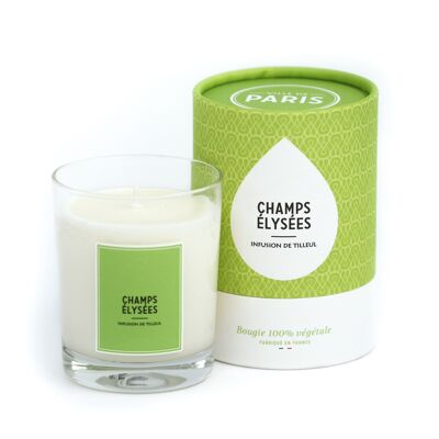 Candela profumata - Paris Champs Elysées - Infuso di tiglio - 45h - 180g