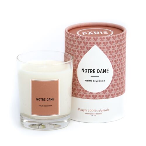 Bougie parfumée - Paris Notre Dame - Fleurs de cerisier - 45h - 180g