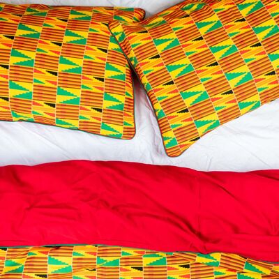 Bukulu | African print double duvet cover & pillowcase set