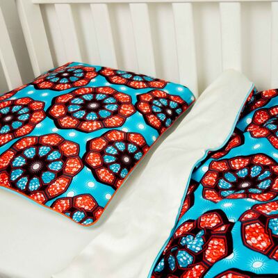 Ebore | African print toddler duvet cover & pillowcase set
