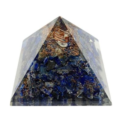 Orgon-Reiki-Heilpyramide, Lapislazuli, 7,5 cm