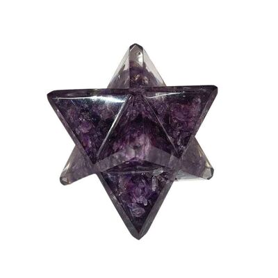 Orgonite Merkaba Star, Améthyste