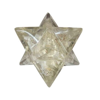 Orgonite Merkaba Star, Clear Quartz