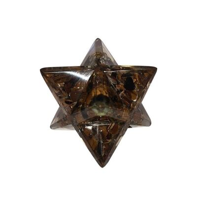 Orgonite Merkaba Star, Occhio di Tigre